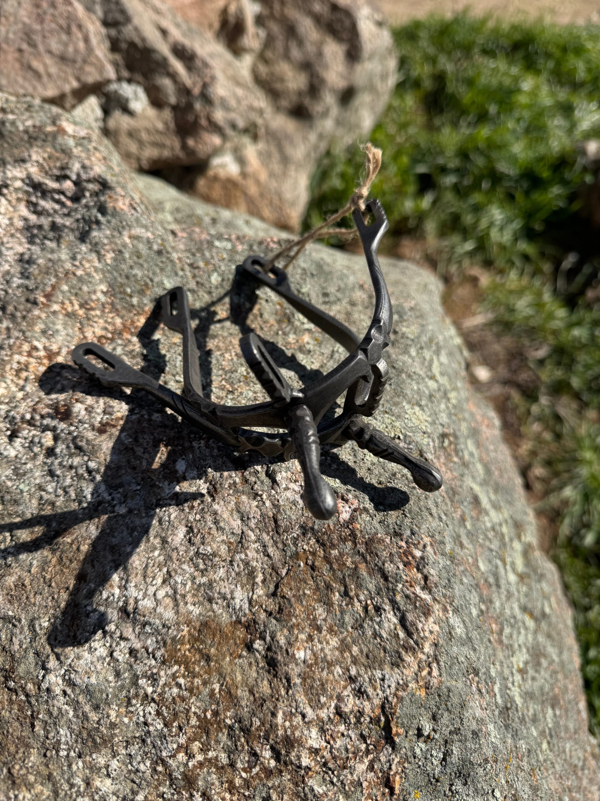 Espuelas vaqueras inox envejecido de alta calidad
